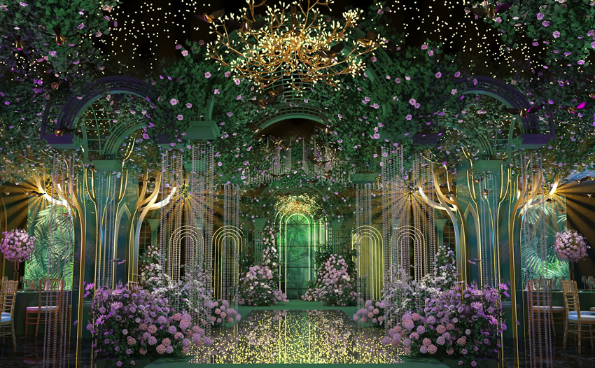 恩阳奇妙森林婚礼堂效果展示