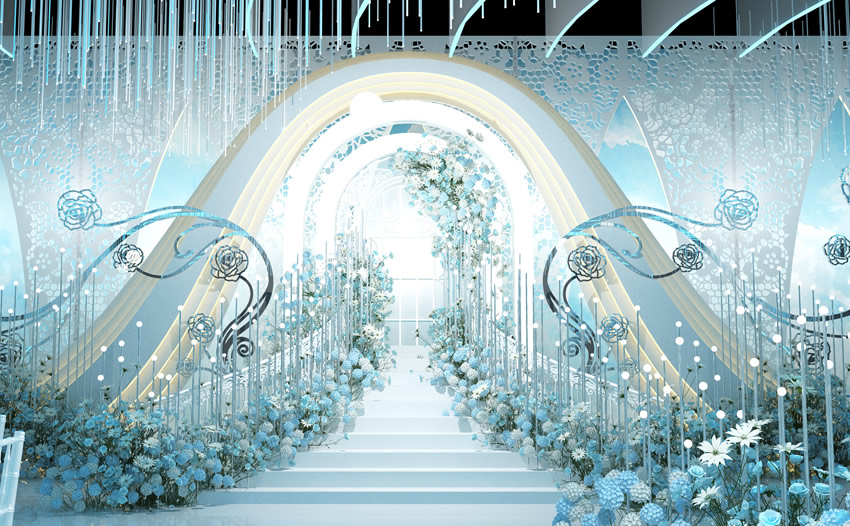 恩阳釡香烙馍村水晶厅效果展示